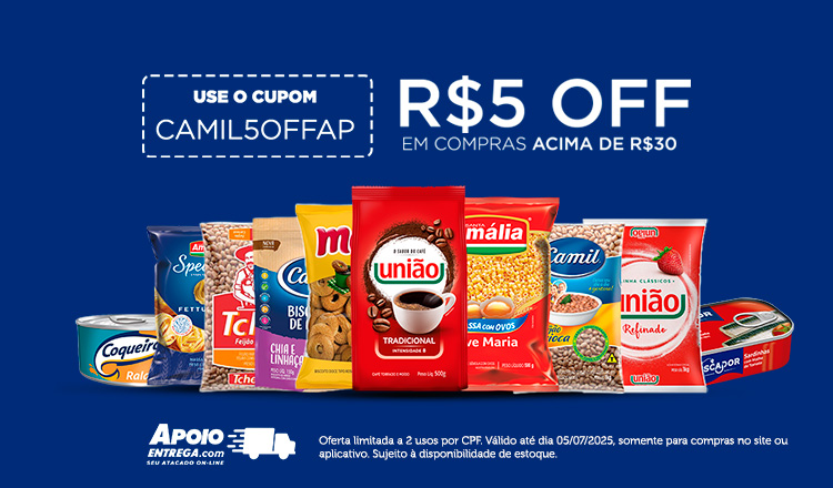 Cupom Camil ate 05/07